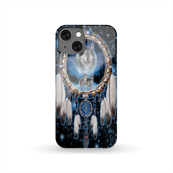 Wolf Dreamcathcer Native American Phone Case - Image 2
