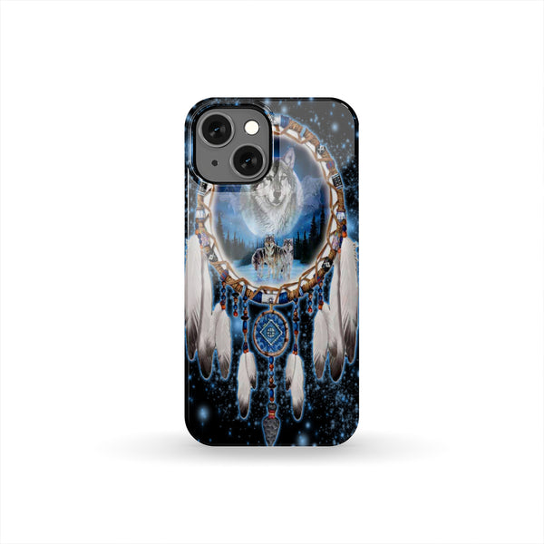 Wolf Dreamcathcer Native American Phone Case - Image 3