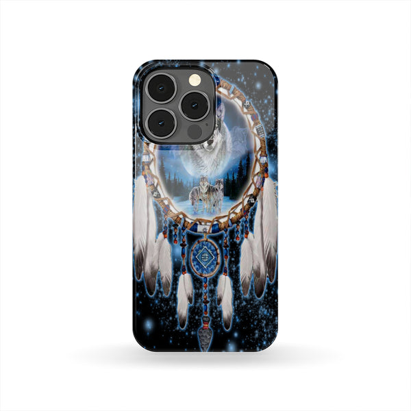 Wolf Dreamcathcer Native American Phone Case - Image 4