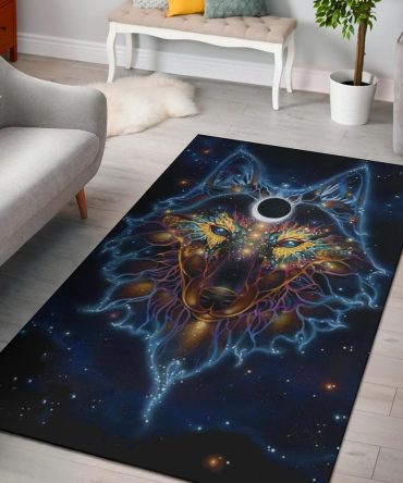 Wolf Galaxy Native American Design Area Rug no link