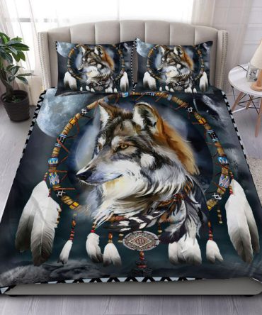 Wolf Native American Bedding Set
