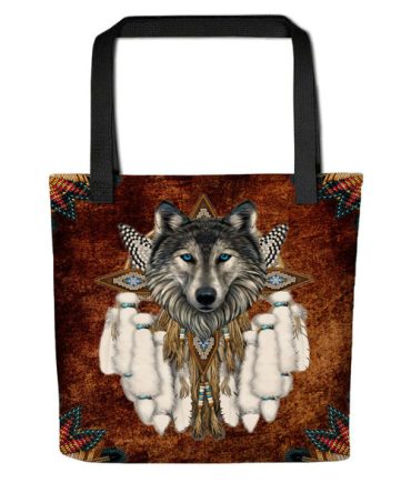 Wolf Native American Tote bag